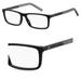 Tommy Hilfiger 1591 Full Rim Rectangular Black Eyeglasses