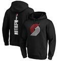 C.J. McCollum Portland Trail Blazers Fanatics Branded Team Playmaker Name & Number Pullover Hoodie - Black