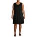 Terra & Sky Women's Plus Size Sleeveless Knit Peplum Dress