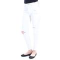 FREE PEOPLE Womens White Frayed Skinny Jeans Size: 27 Waist