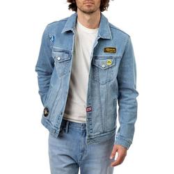 Jordache Vintage Men's Nash Patches Denim Jacket, Sizes S-2XL, Men's Denim Jean Jackets