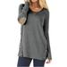 Women's Fashion Casual Crew Neck T Shirt Blouses Tops Sweatshirt