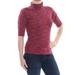 FREE PEOPLE Womens Burgundy Short Sleeve Top Size: L