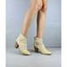 MIRACLE MILES URBAN OFF WHITE DISTRESSED CUTOUT JEFFREY BOOTIE CORS CROMWELL A03 (7.5)
