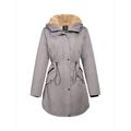 Orolay Women's Thicken Fleece Lined Hooded with Pockets Parka