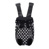 Pet Dog Front Chest Cotton Backpack Carriers With Cute Bowknot Pattern Outdoor Travel Durable Portable Front Chest Backpack Carrier Backpack Shoulder Bag For Dogs Cats
