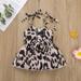 ZIYIXIN Little Girl's Bandage High Waist Heart/Leopard Suspender Dress