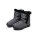 Daeful Womens Warm Plush High-Top Boots Ankle Casual Shoes Snow Boots Waterproof Anti-Skid Booties Size