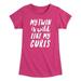 My Twin Is Wild Like My Curls - Girls Short Sleeve Tee