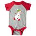 Inktastic Ice Skating Snowman, Snowman With Hat, Carrot Nose Infant Short Sleeve Bodysuit Unisex