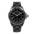 Pre-Owned Chanel J12 GMT Black Arabic Dial Ceramic Automatic Unisex Watch H2012