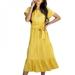 SweetCandy Summer Women Dress Short sleeve Casual Dresses O Neck Midi Dress Female Length Sundress