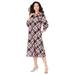 Roaman's Women's Plus Size Plaid Swing Dress