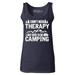 Shop4Ever Women's I Don't Need Therapy I Just Need to go Camping Graphic Tank Top