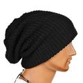 Unisex Slouch Beanie Hats Knitted Crochet Wool Casual Winter Oversized Ski Caps