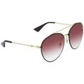 Gucci Red Aviator Ladies Sunglasses GG0351S 004 62