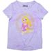 Disney Princess Rapunzel Girls Short Sleeves Tee Shirt for Kids, Tie Dye Purple, Size 5