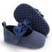 0-18 Months Infants Flowers Lace-up Toddler Crib Shoes Baby Solid First Walkers