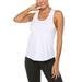 Women Yoga Shirt Open Back Workout Sports Gym Tank Tops Vest Activewear Ladies Racerback Tank Yoga Shirts Gym Clothes