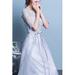 Junior Lace Back Keyhole Bridesmaid Dress