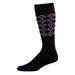 KentWool 19th Hole Collection New Argyle Golf Sock Medium / Black