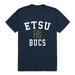 W Republic 539-294-NVY-05 East Tennessee State University Arch T-Shirt, Navy - 2XL