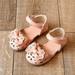 ZDMATHE Summer Fashion Girls Sandals Anti Slip Soft Sole Bow Hollow Lace Strap Sandals Kid Shoes