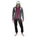 Suicide Squad Mens Union Suit Joker Onesie Pajama Holiday Loungewear, Size: S/M