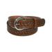 Men's Leather 1 3/8 Inch Western Belt with Removable Buckle