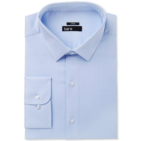 Mens Dress Shirt Light Stretch Easy Care Woven XL