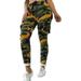 Binpure Women Camo Cargo Trousers Casual Pant Military Army Camouflage Print Pants