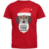 Droopy Dog Santa Ugly Christmas Sweater Youth Red T-Shirt