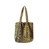 Women's Tote Bag Handbags Shoulder Tote Bag Leopard Texture Tote Fashion Canvas Purses Bag