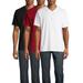 George Men's Short Sleeve V-Neck T-Shirt, 3-Pack