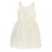 Sweet Kids Little Girls Off White Flower Embroidered Special Occasion Dress 2-6