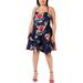Sequin Hearts Womens Juniors Floral Tiered Party Dress