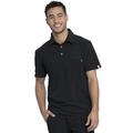 Cherokee Infinity Scrubs Top for Men Polo Shirt CK825A, XS, Black