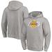Los Angeles Lakers Fanatics Branded Big & Tall Primary Team Logo Pullover Hoodie - Heathered Gray