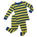 Leveret Striped Kids & Toddler Boys Pajamas 2 Piece Pjs Set 100% Cotton (Size 18-24 Months, Red & Black)