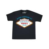 Inktastic Las Vegas Stays At Papa's Teen Short Sleeve T-Shirt Unisex Black XL