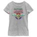 Girl's Marvel Captain Marvel Rainbow Star Symbol Graphic Tee