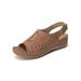 UKAP Womens Sandals High Heels Platform Ladies Wedge Shoes Gladiator Open Toe Shoes Woman Fish Mouth Sandals
