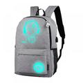 Luxsea Men Women Backpack School Bag Luminous +Anti-theft Lock+USB Charger Bags