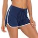 HDE Women's Retro Fashion Dolphin Running Workout Shorts (Midnight Blue, Medium)