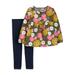 Child of Mine by Carter's Baby & Toddler Girls Short Sleeve Floral Top & Knit Denim Leggings, 2-Piece Outfit Set (Sizes 12M-5T)