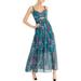 Rachel Rachel Roy Womens Adrena Dusk Floral Cut-Out Maxi Dress