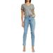 J Brand Women's Blue High-Rise Distressed Slim-Straight Jeans, 28