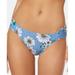 Jessica Simpson PACIFIC MULTI Shirred Hipster Bikini Swim Bottom, US X-Large