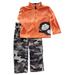 Carters Infant Baby Boy Orange Monkey Fleece Camo Print 2 Piece Outfit Set