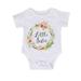 Bebiullo Newborn Baby Girls Romper Tops White Shirt Little/Big Sisters Outfits Clothes Set